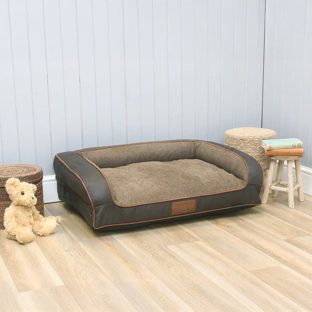 George Barclay Holbury Orthopaedic Dog Sofa Bed Espresso
