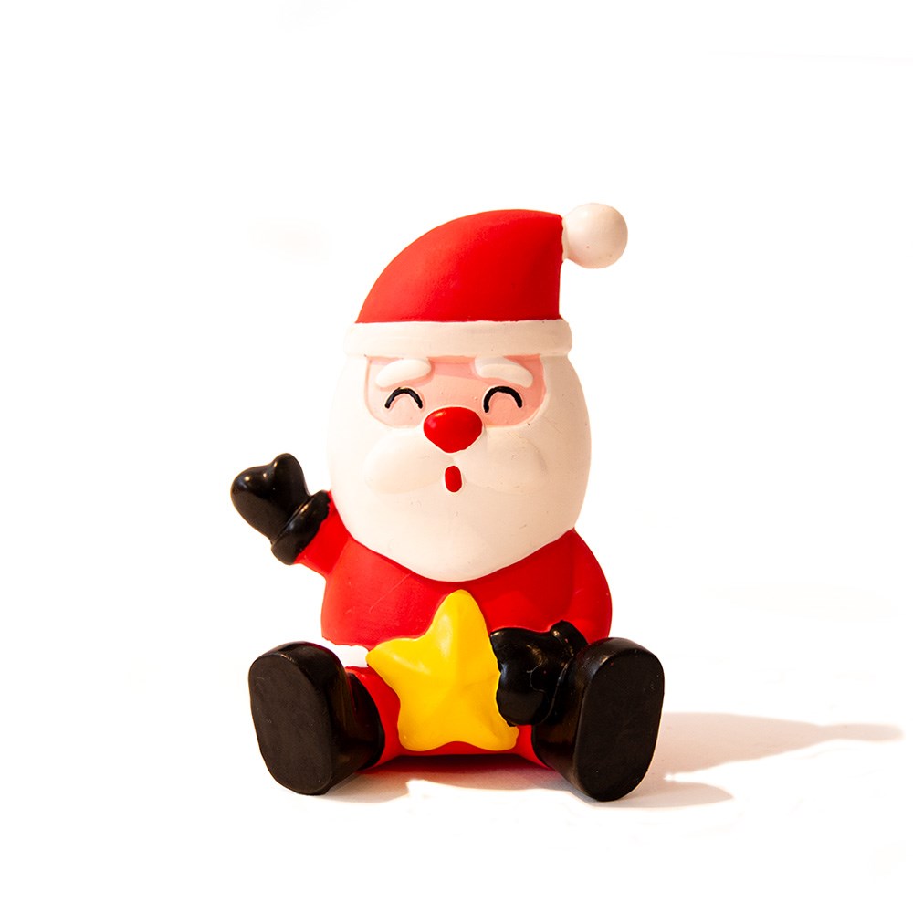 Great & Small Christmas Latex Santa and Star Dog Toy