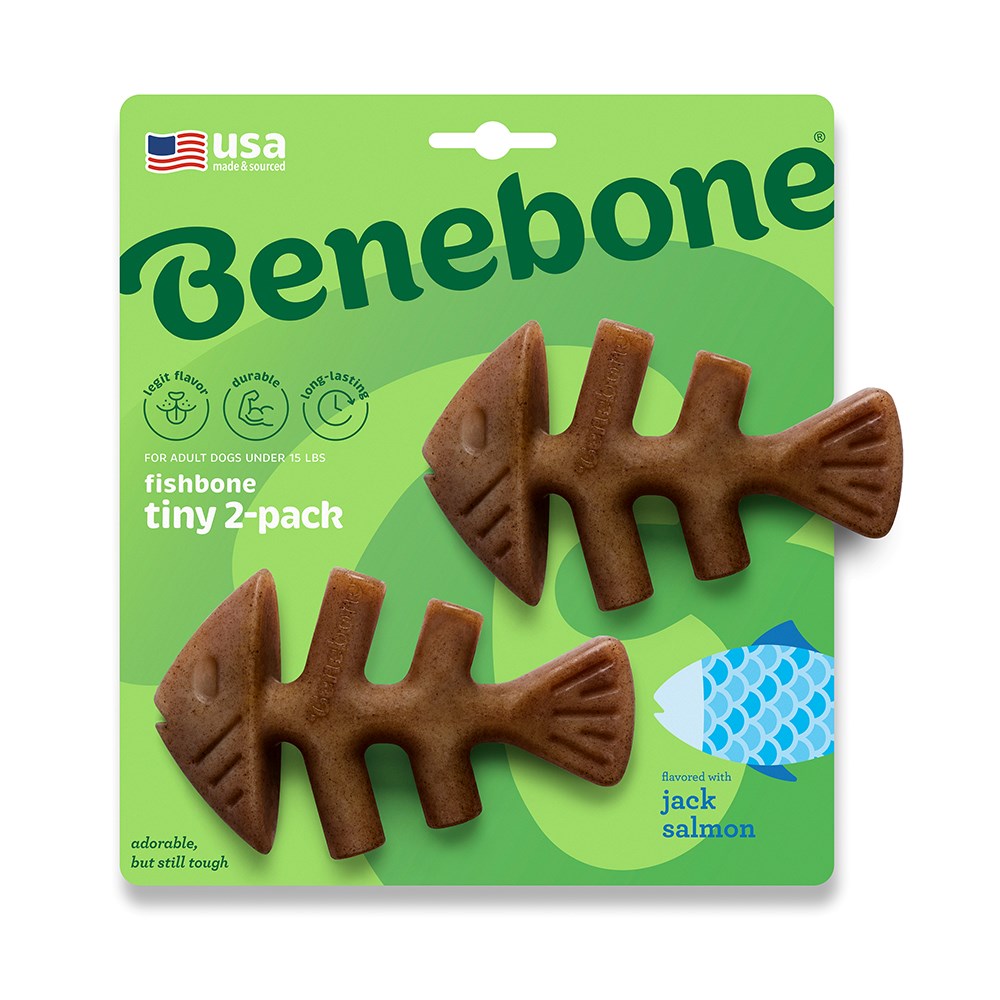 Benebone Fishbone Tiny 2 pack Dog Chew