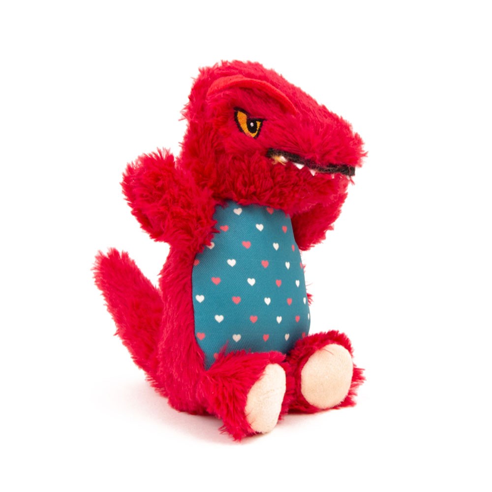 Great & Small Puppy Love Red T-Rex Dog Toy