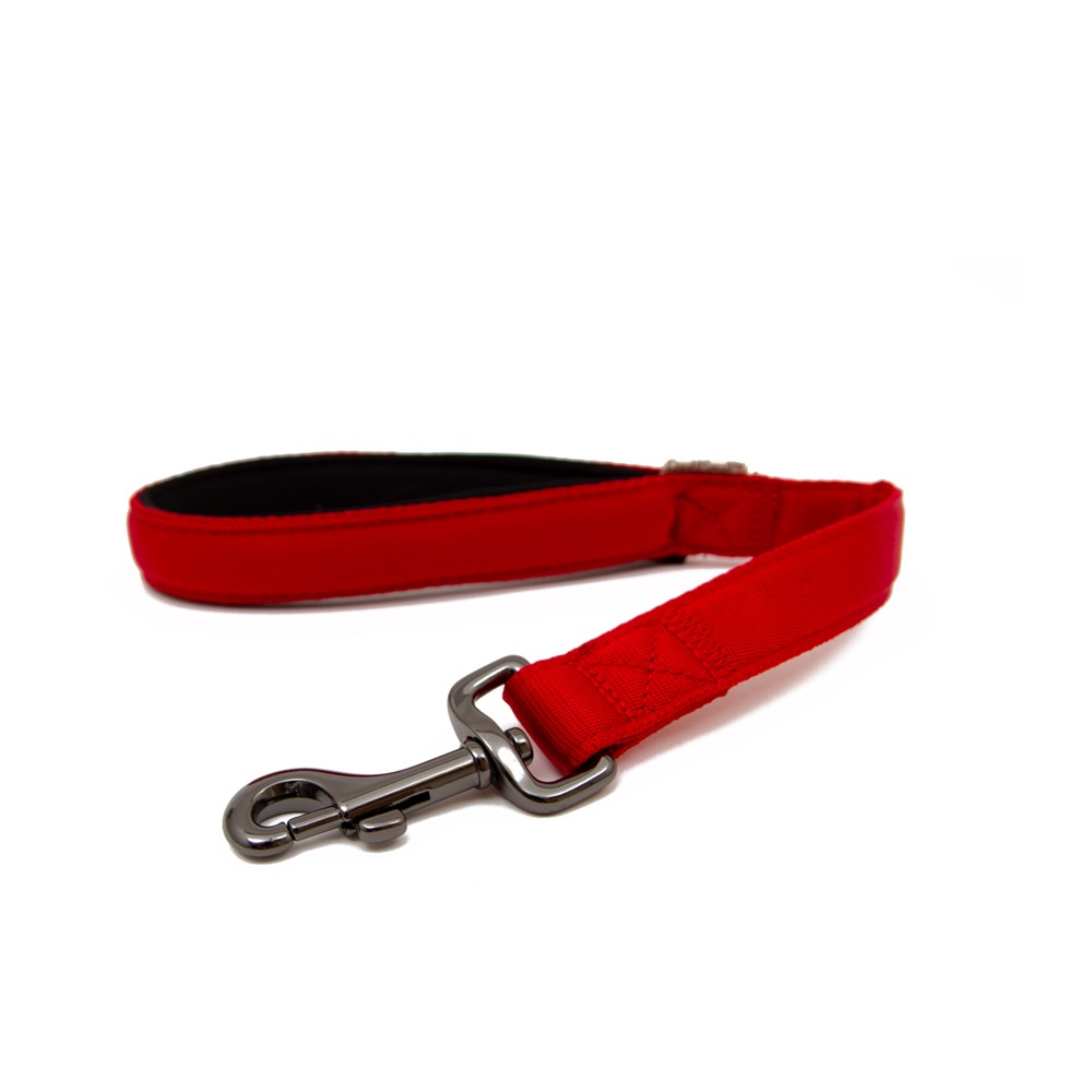 Great & Small Classic Cushion Dog Lead Red