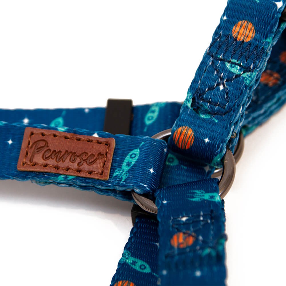 Great & Small Penrose Outer Space Blue Dog Harness
