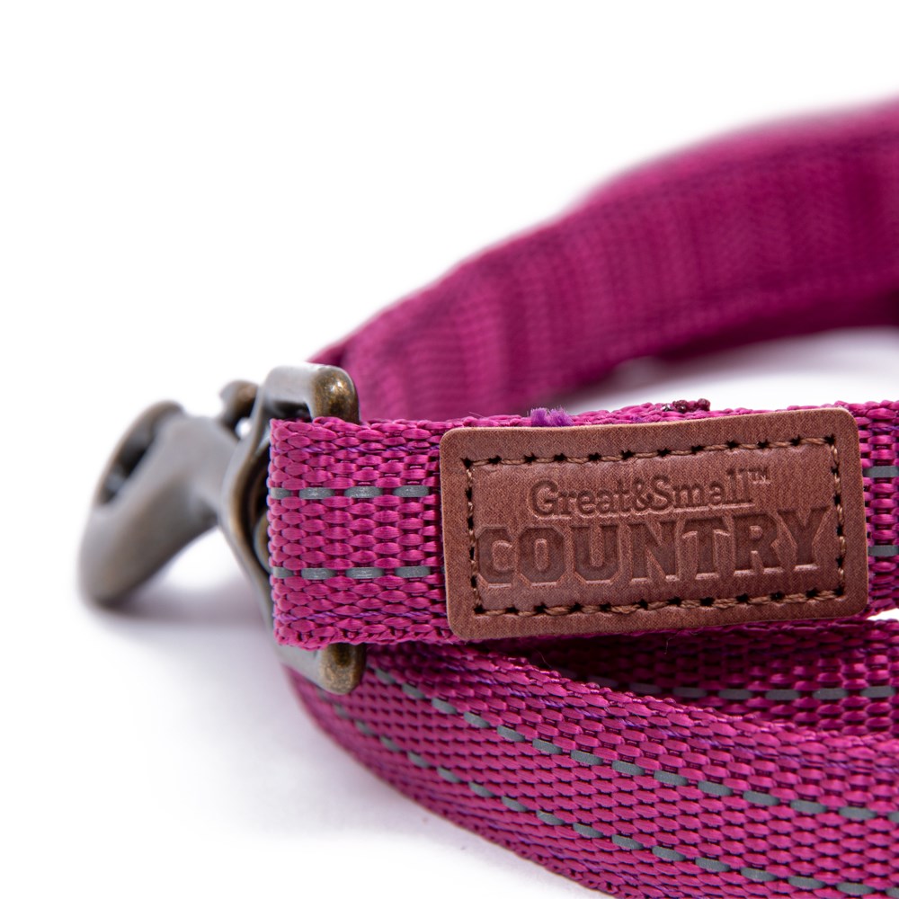 Great & Small Country Dog Lead Orchid Pink