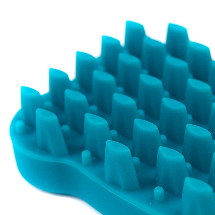 Great & Small Bone Shape Rubber Pet Grooming Brush