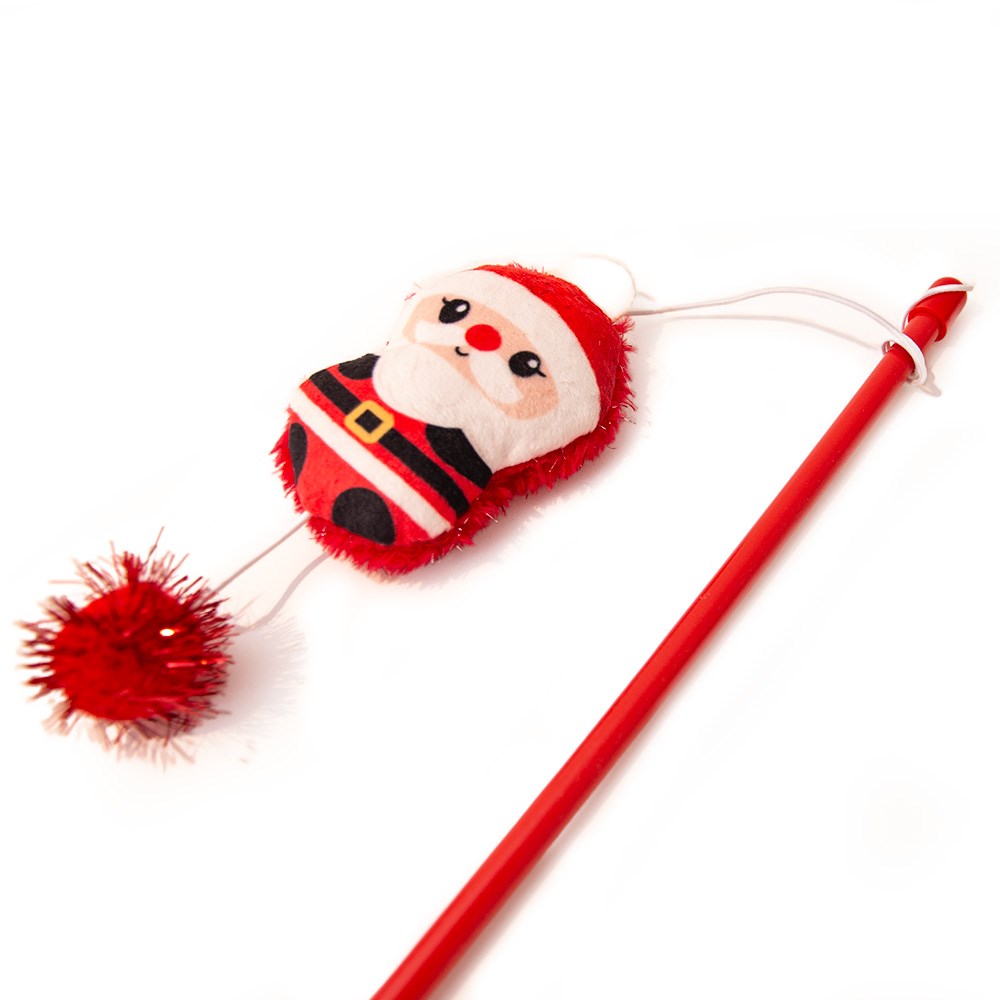 Great & Small Christmas Santa and Friends - Santa Dangler Cat Toy