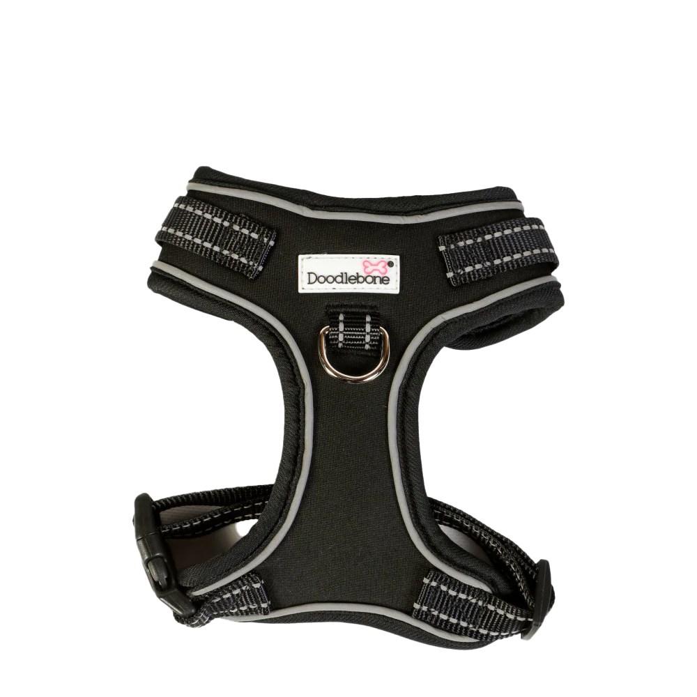 Doodlebone Adjustable Airmesh Dog Harness Coal