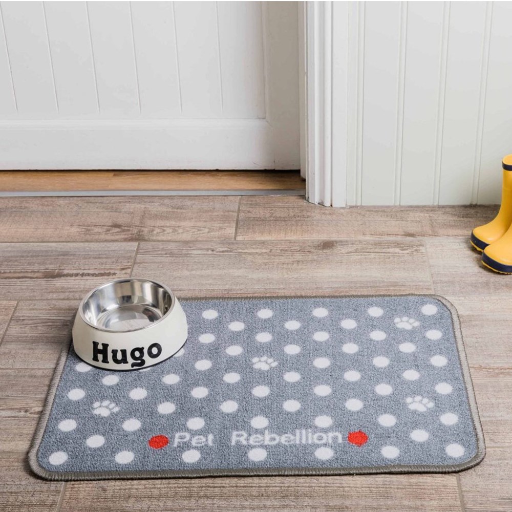 Dinner Mate Dotty Grey Feeding Mat