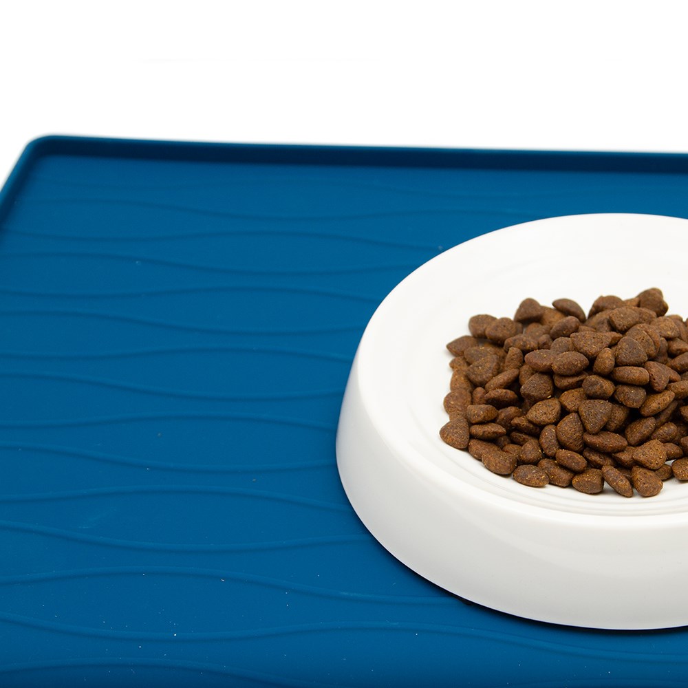 Great & Small Penrose Blue Silicone Food Mat with Waves