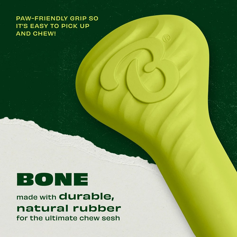 Benebone Bounce Rubber Bone Dog Toy