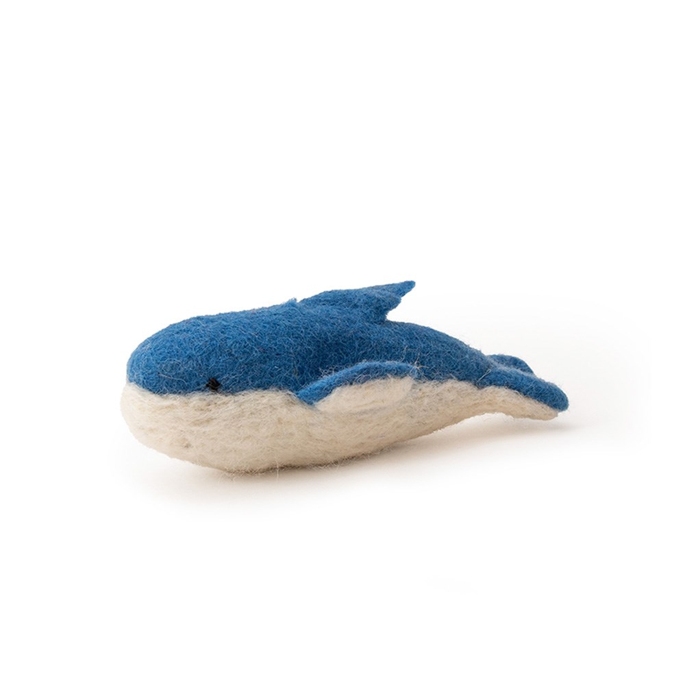 Great & Small MoMo Felt Whale Cat Toy