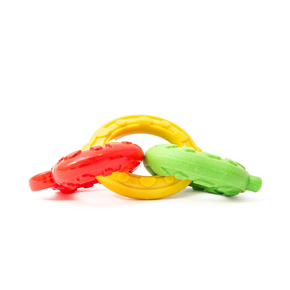 Great & Small Little&Lively Three Fruit Chain Dog Toy