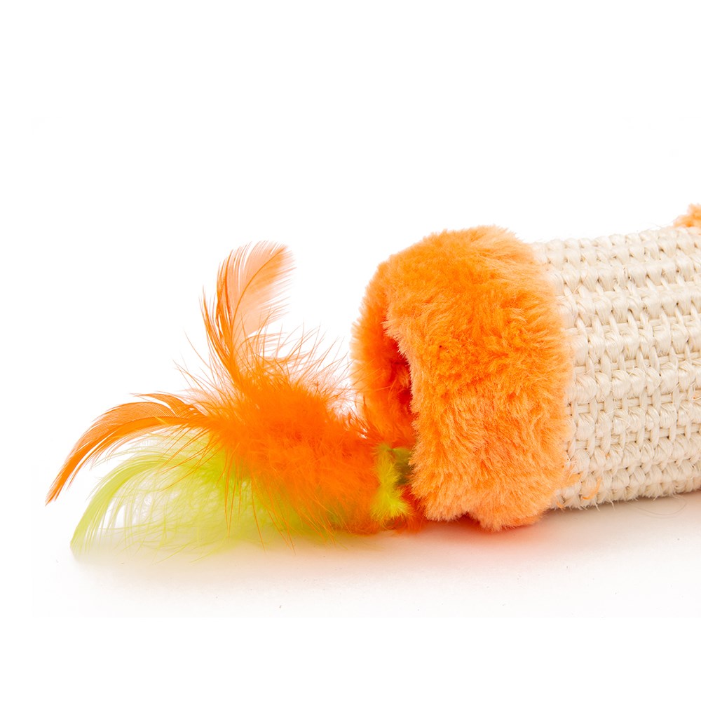 Great & Small Fiesta Sisal Feather Roller Cat Toy