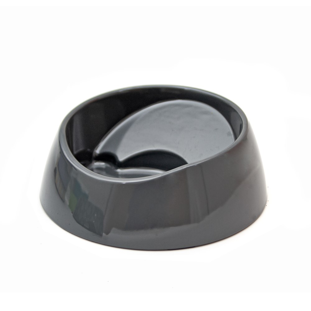 Great & Small Grey Sloped Melamine Pet Bowl