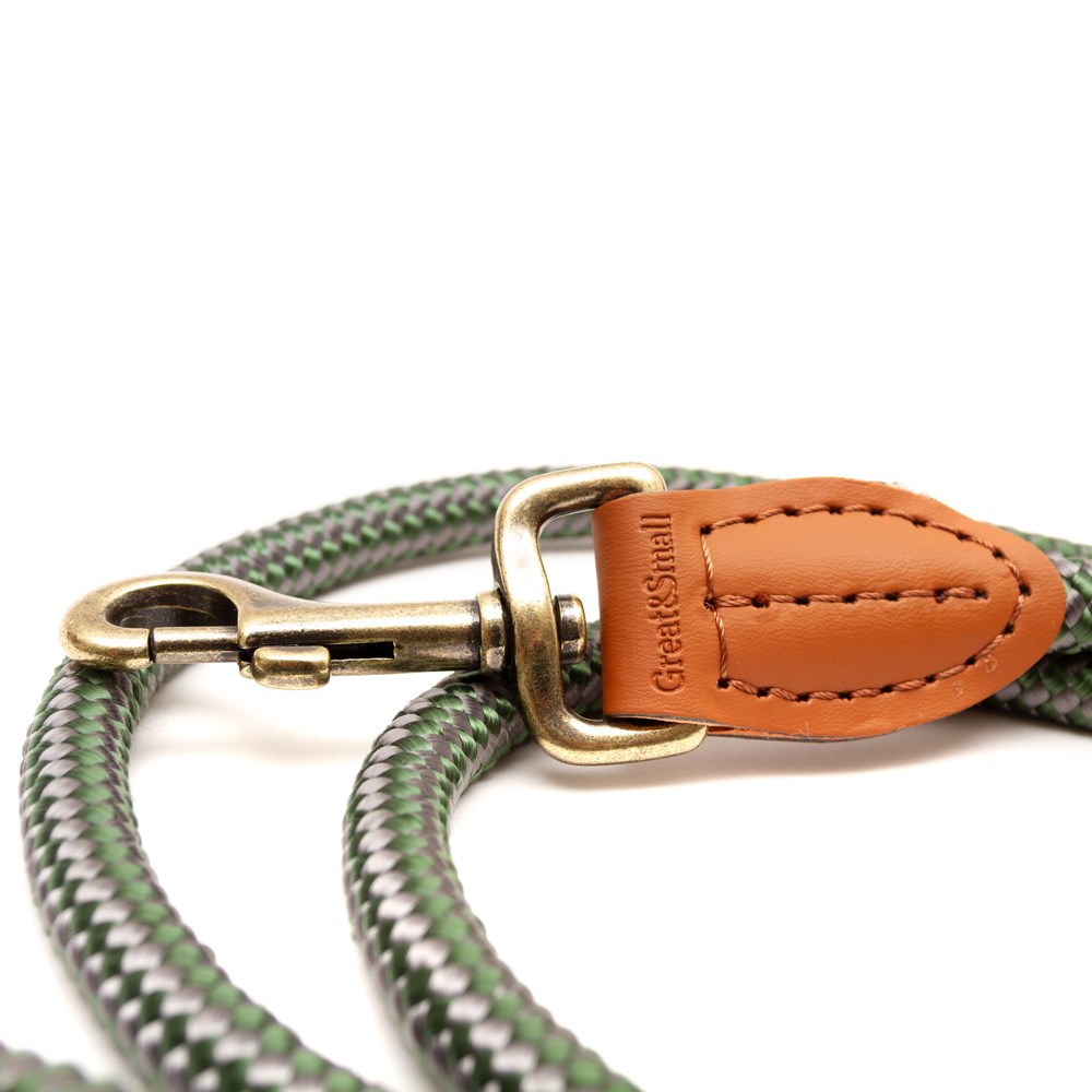 Great & Small Country Rope Trigger Dog Lead Green