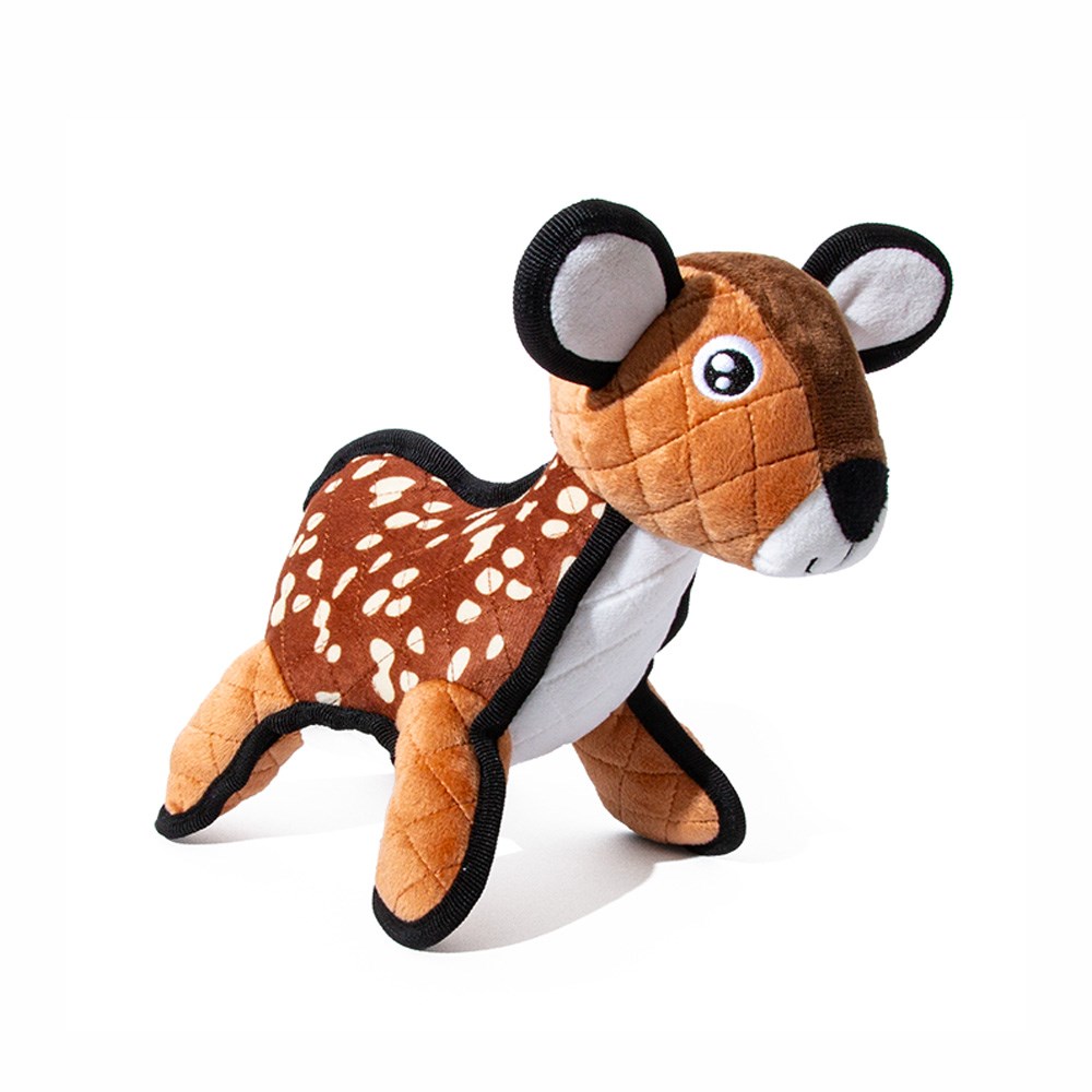 Great & Small Cuddly But Tough Deer Dog Toy