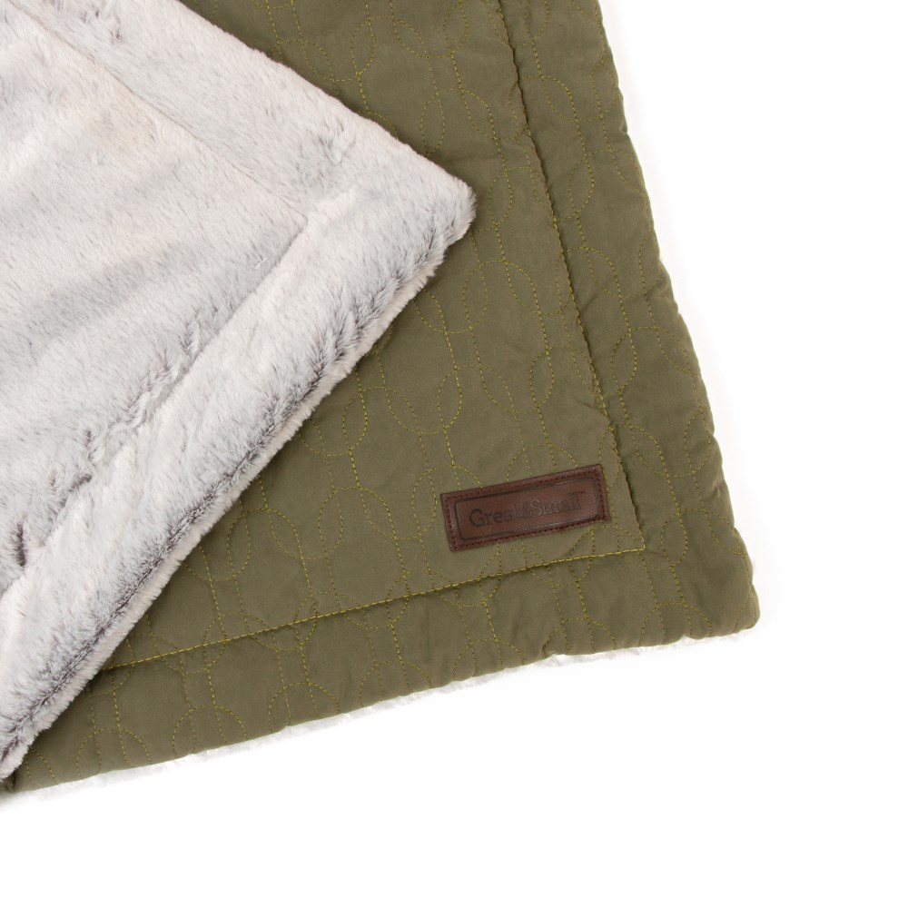 Great & Small Paws & Snores Green Eco Pet Blanket Bed