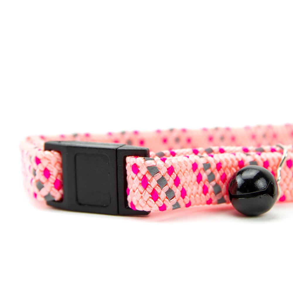 Great & Small Reflective Pink Cat Collar
