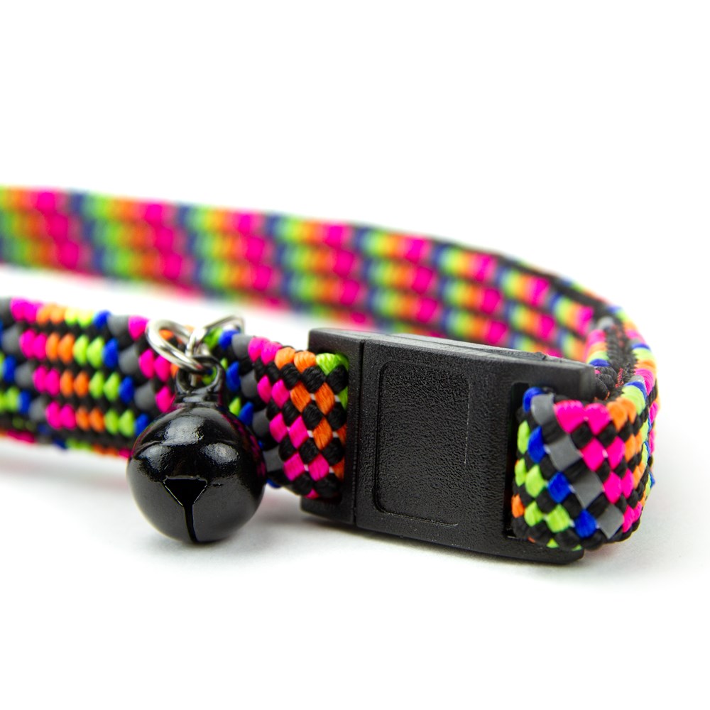 Great & Small Reflective Rainbow Cat Collar