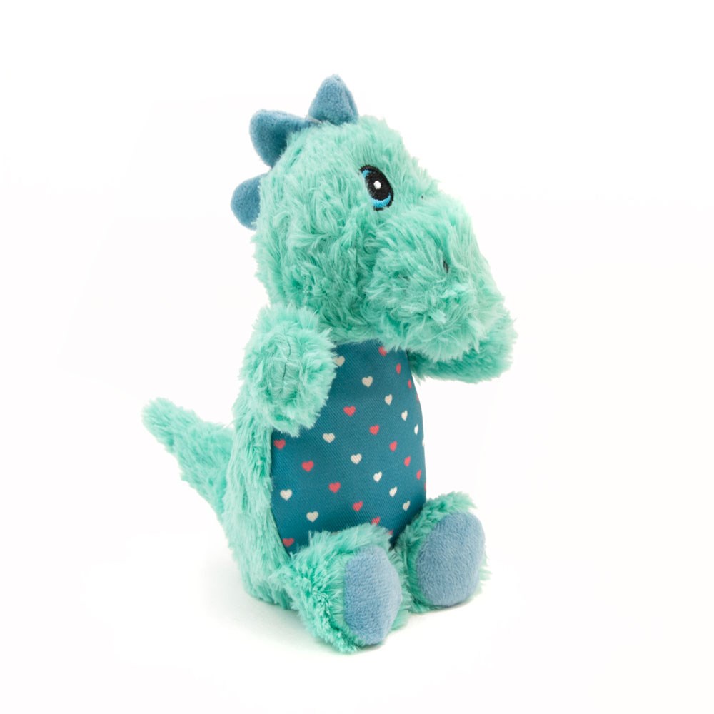 Great & Small Puppy Love Green Stegosaurus Dog Toy