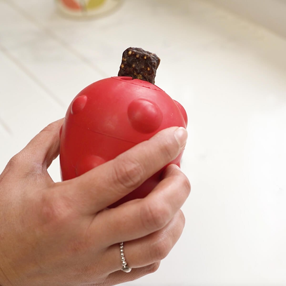 Frogg Egg Pink Tough Dog Toy