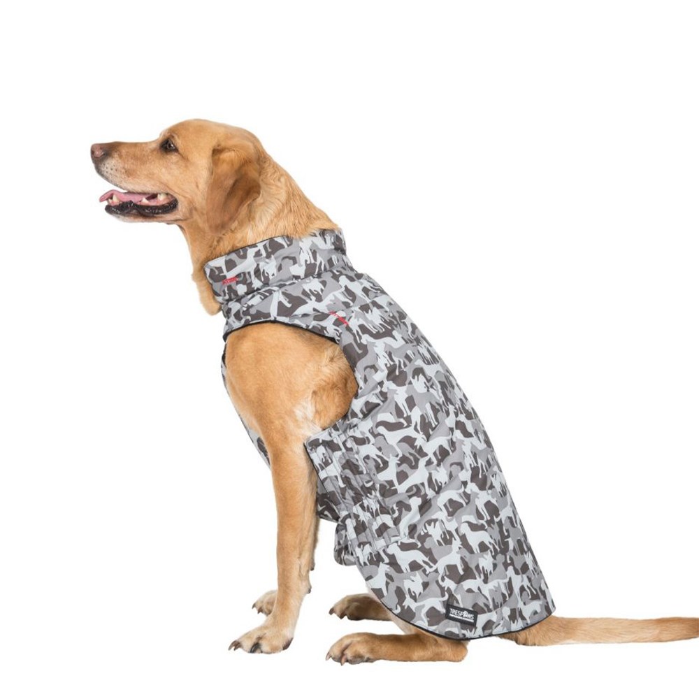 Trespaws Charly Grey Dog Camo Dog Coat