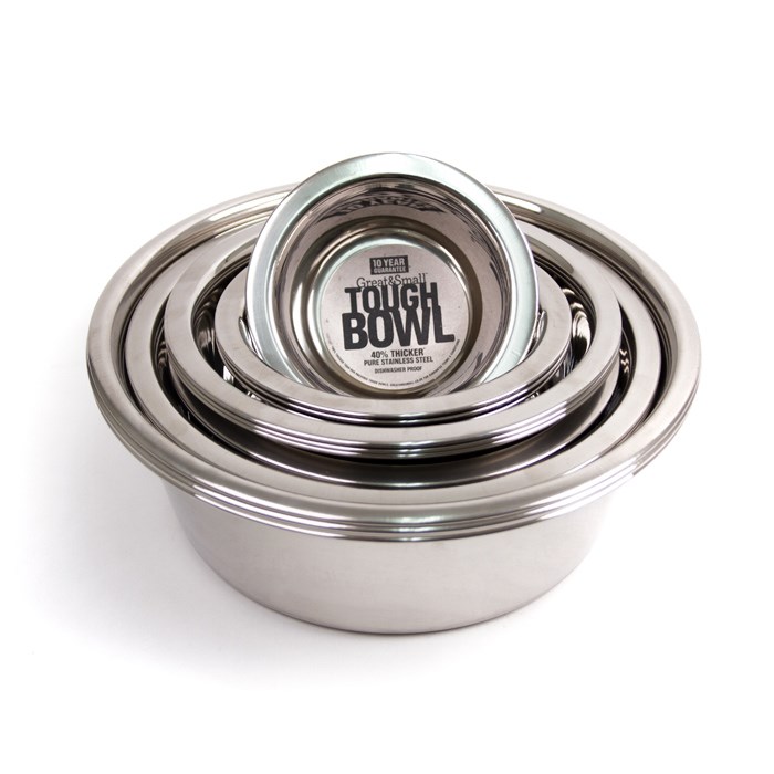 Great & Small 100% Pure Stainless Steel Tough Pet Bowl