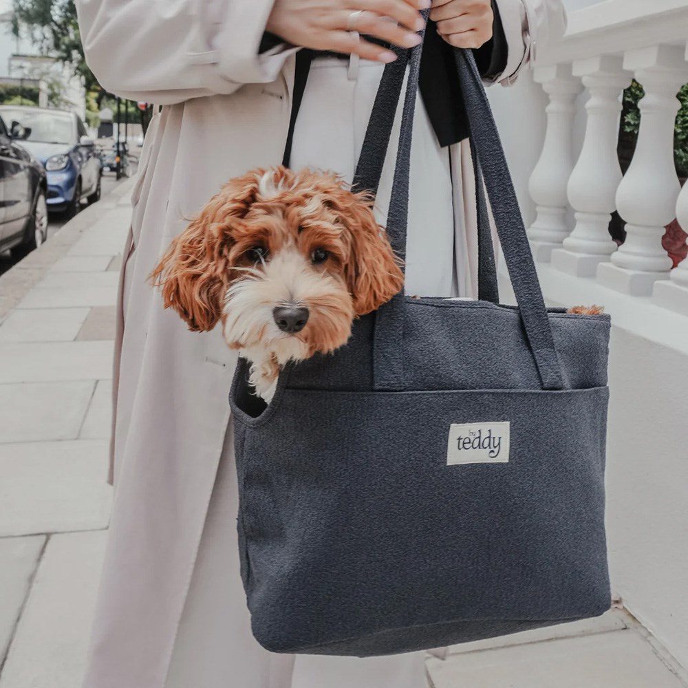 By Teddy Bouclé Dog Carrier Midnight