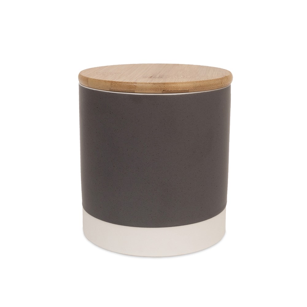 Great & Small Penrose Grey Stoneware Jar with Bamboo Lid