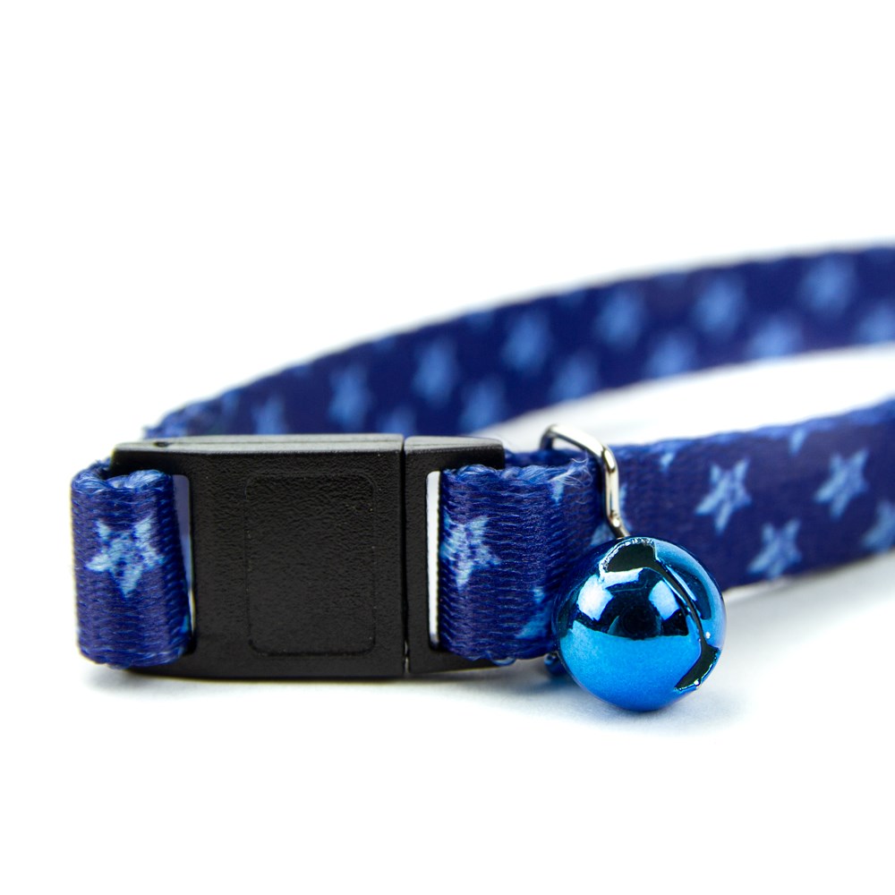 Great & Small Blue Star Cat Collar
