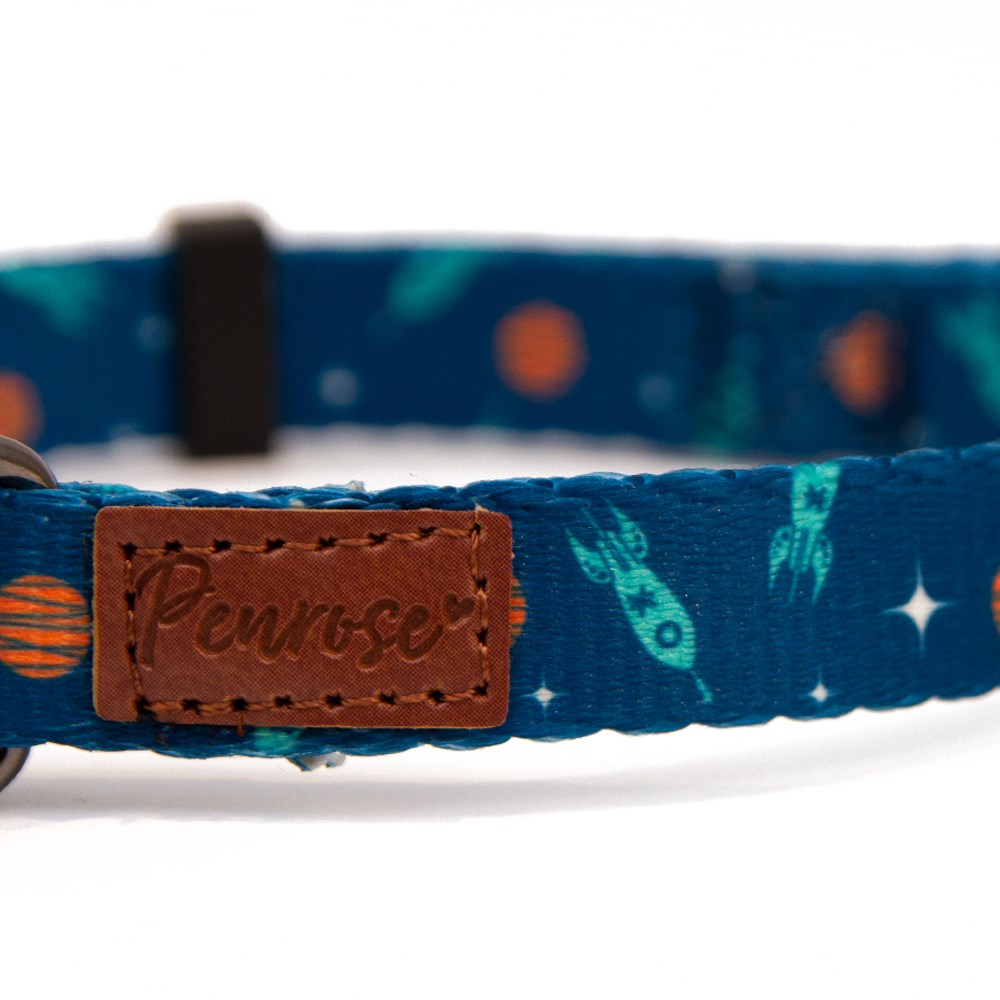 Great & Small Penrose Outer Space Blue Dog Collar