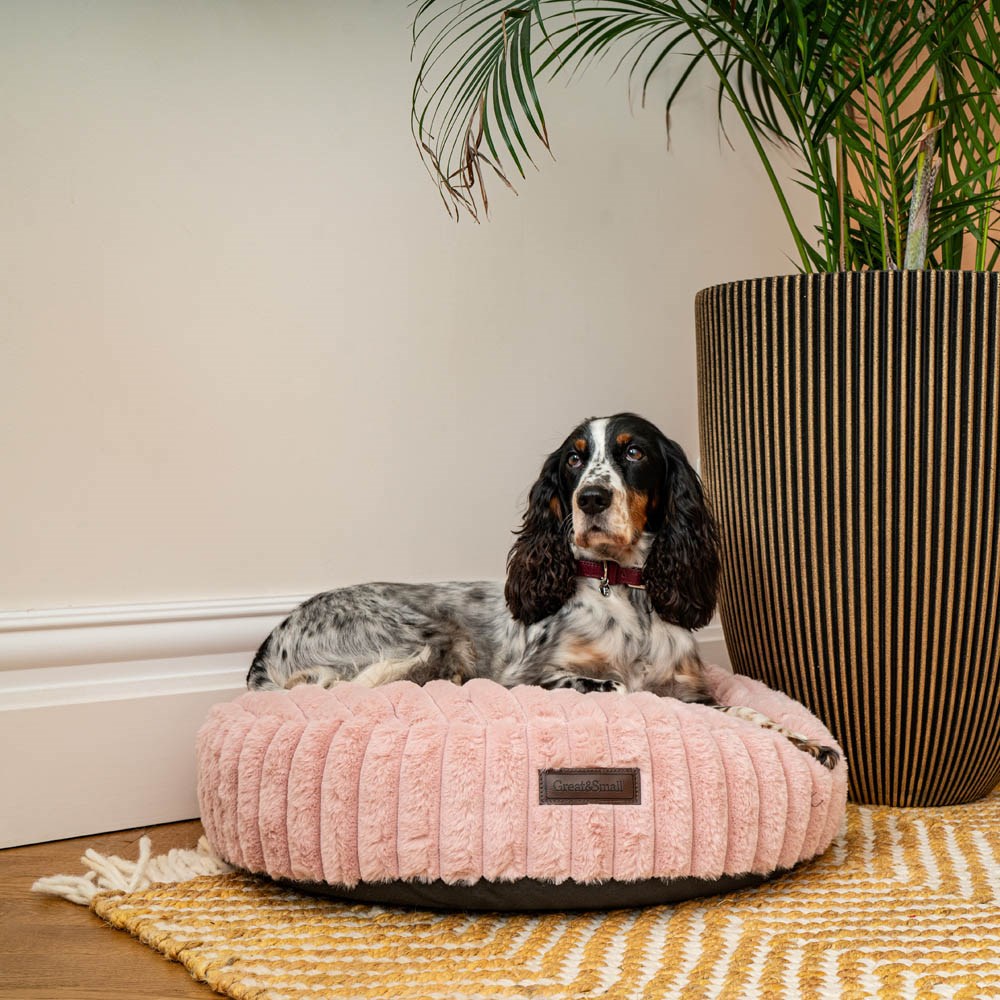 Great & Small Snuggle & Snooze Pink Plush Cushion