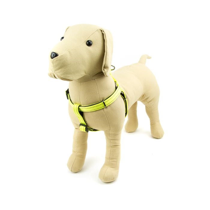 Great & Small Glow Hi-Vis Dog Harness Yellow