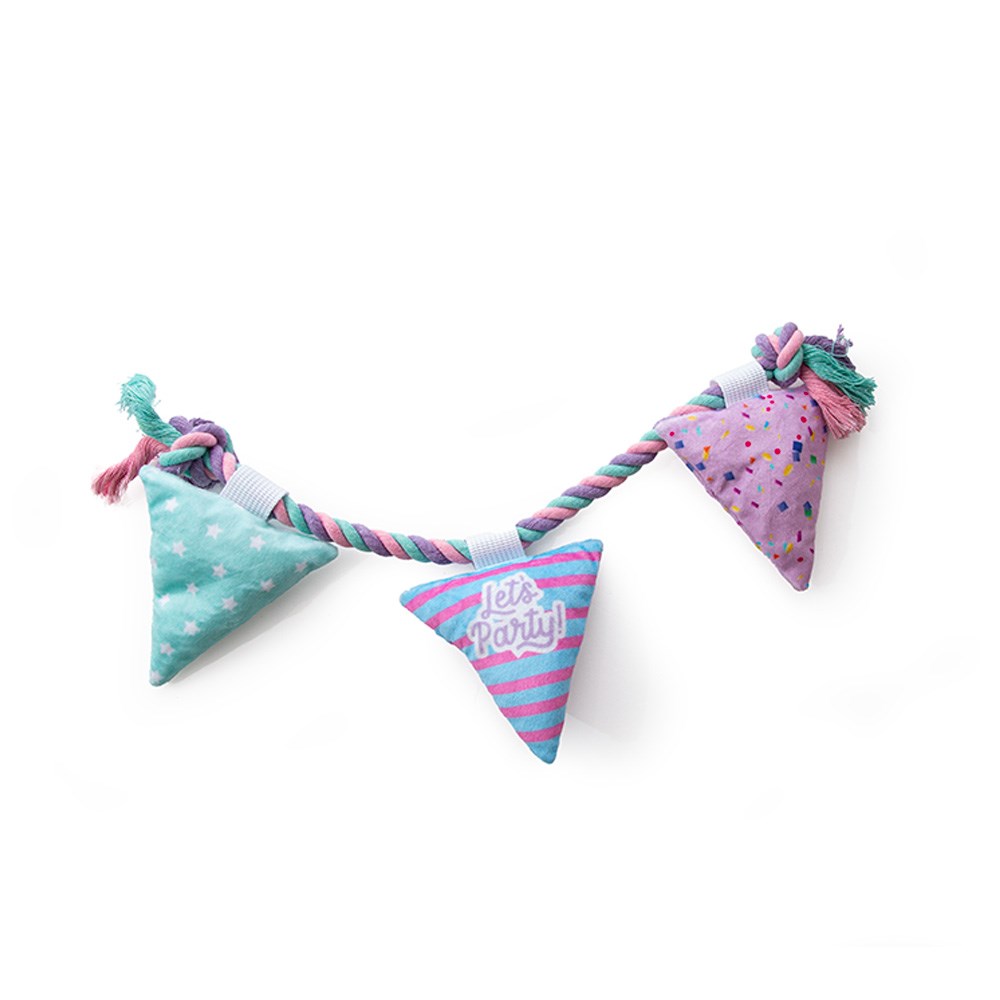 Great & Small Let's Party Garland Dog Toy