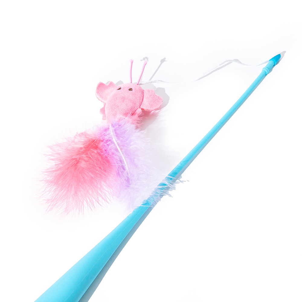 Great & Small Little&Lively Easy Play Weighted Dangler with Lobster & Feather Cat Toy