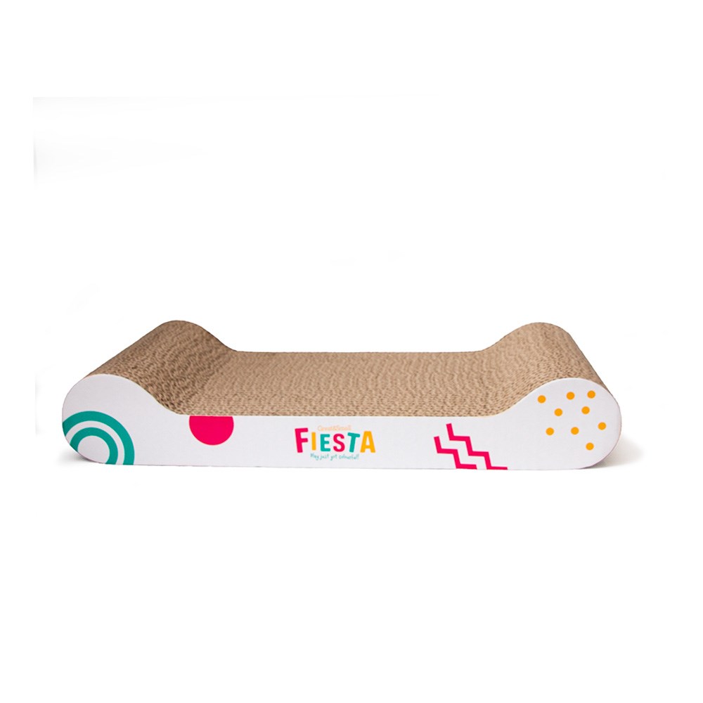 Great & Small Fiesta Cardboard Lounger & Cat Scratcher