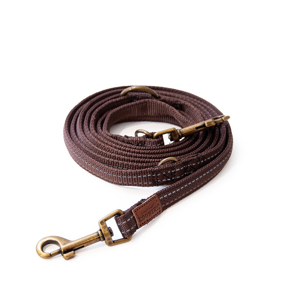 Great & Small Country Adjustable Lead Walnut Brown 2.3m