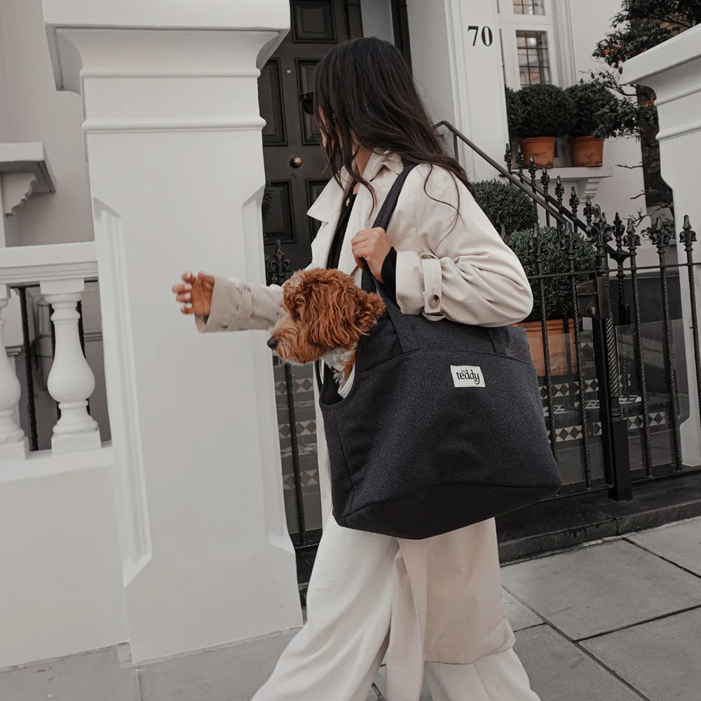 By Teddy Bouclé Dog Carrier Midnight