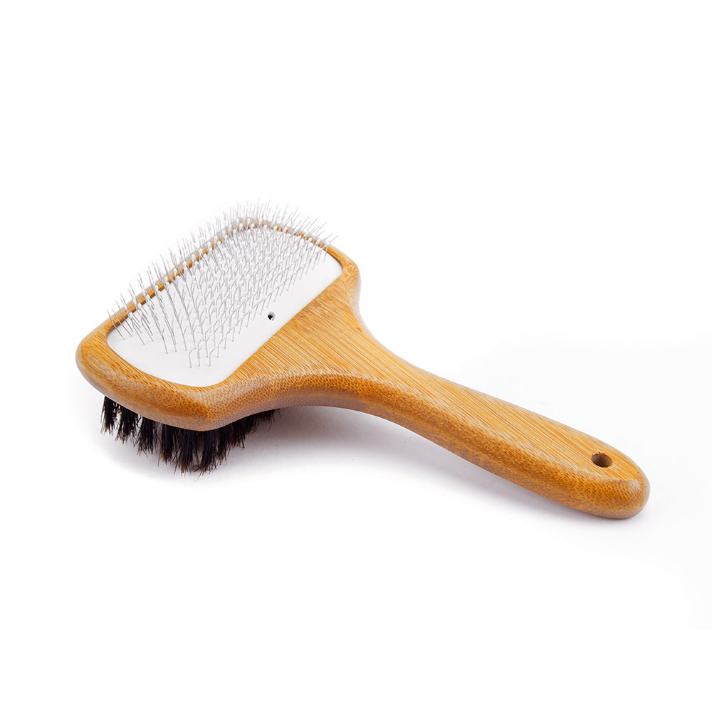 Great & Small Bamboo Double Pet Brush