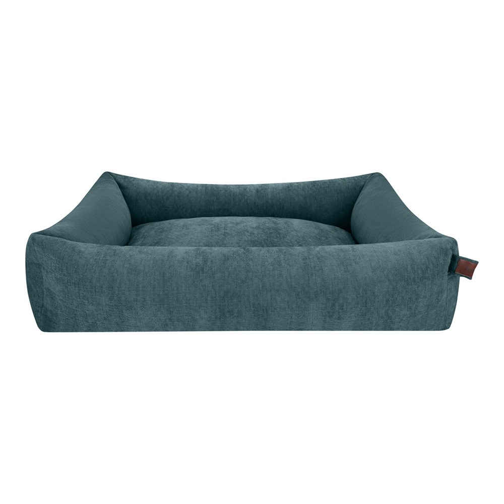 Fantail Basket Snug Mellow Peacock Blue Dog Bed