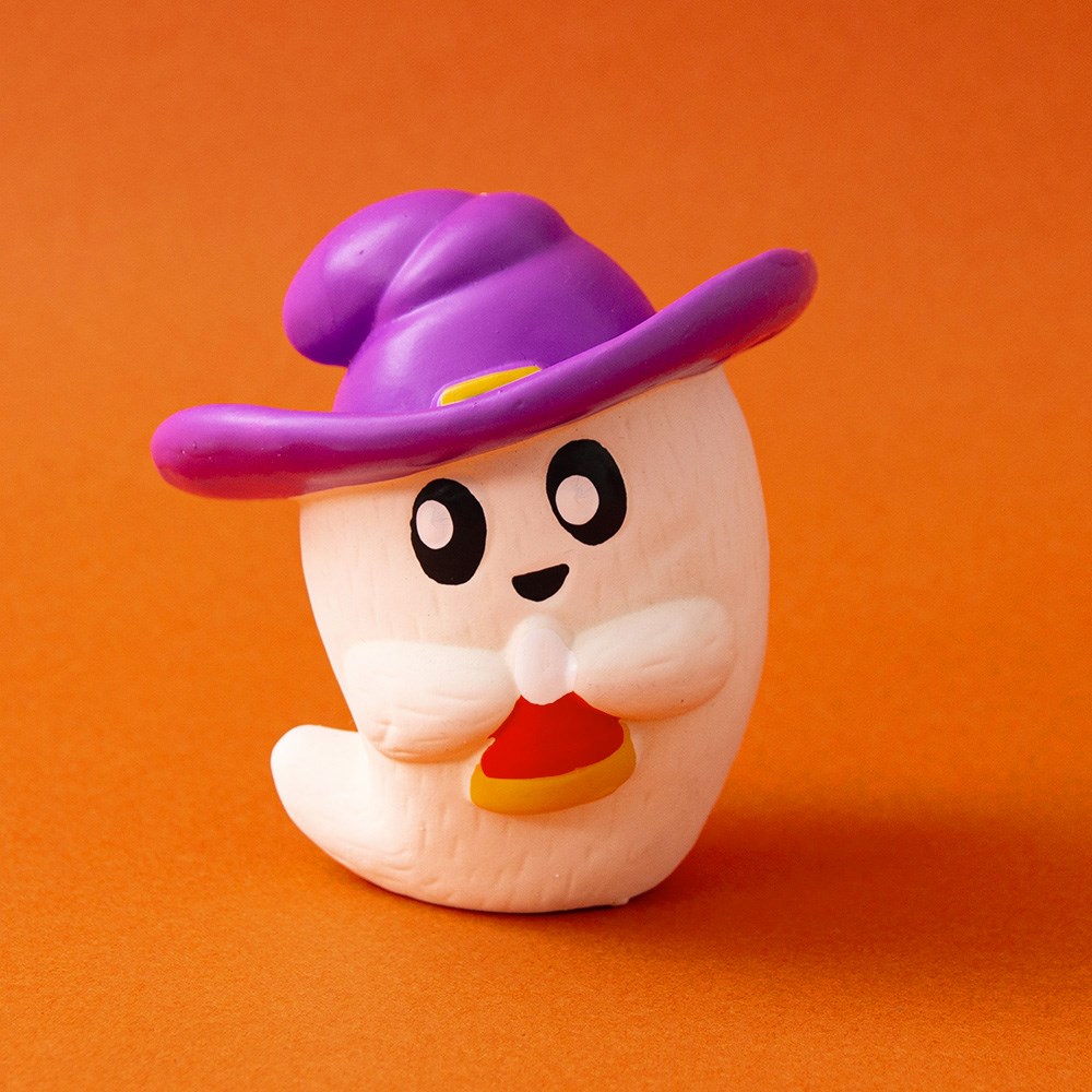 Great & Small Creepy Cuties Latex Ghost with Candy Dog Toy