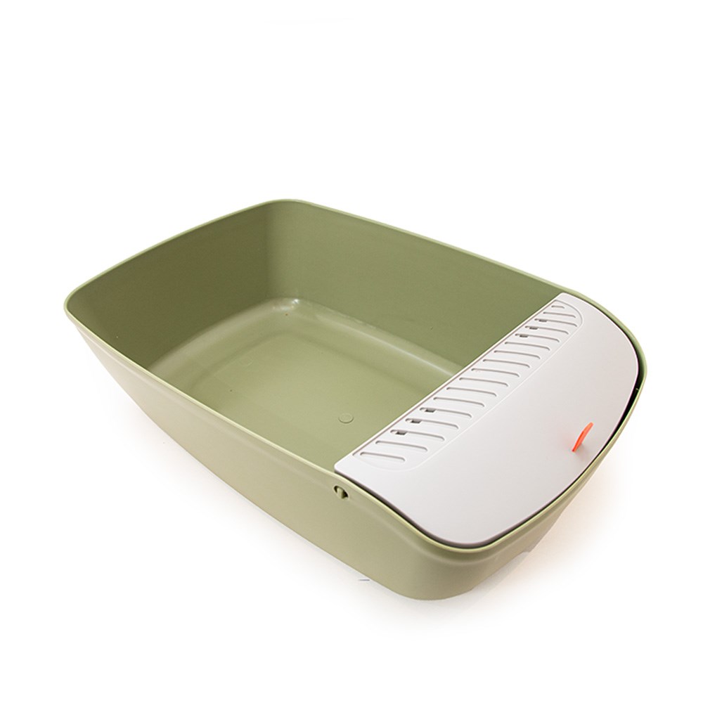Great & Small Green Litter Tray with Storage Compartment
