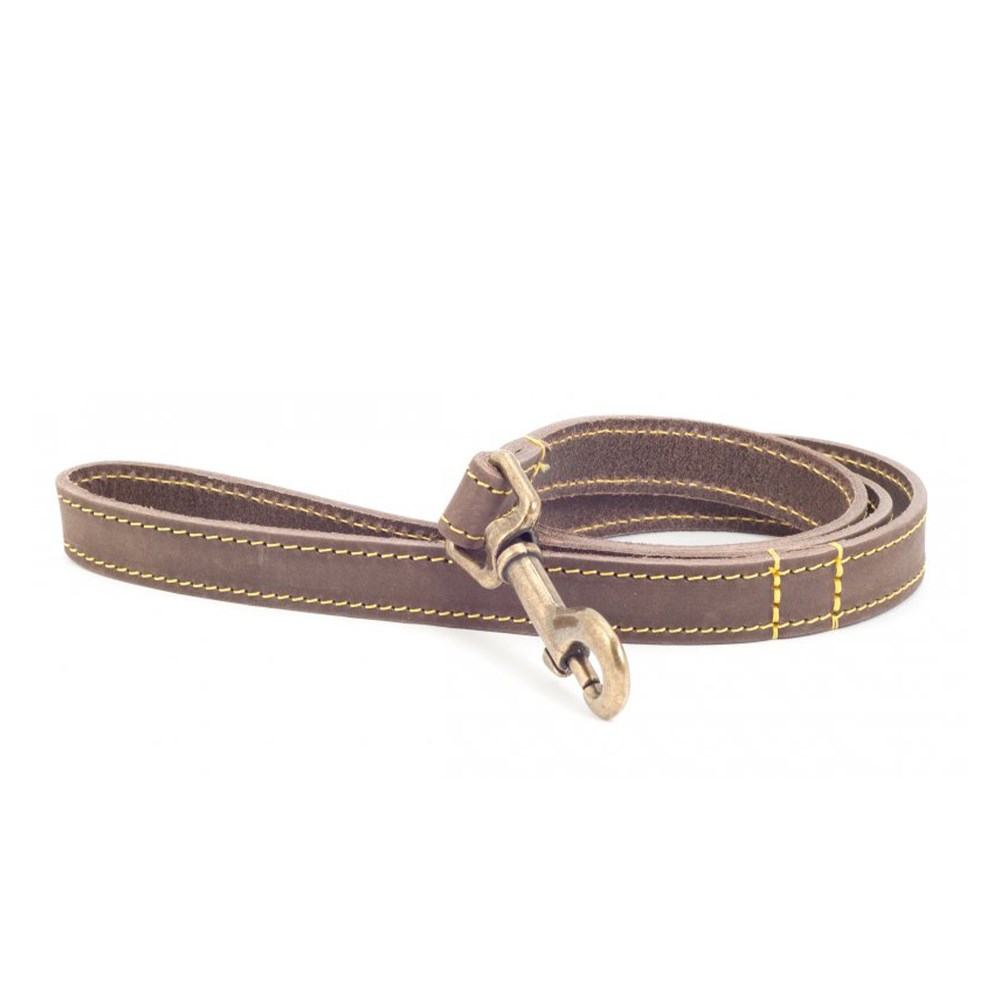 Timberwolf Leather Dog Lead Sable 1m