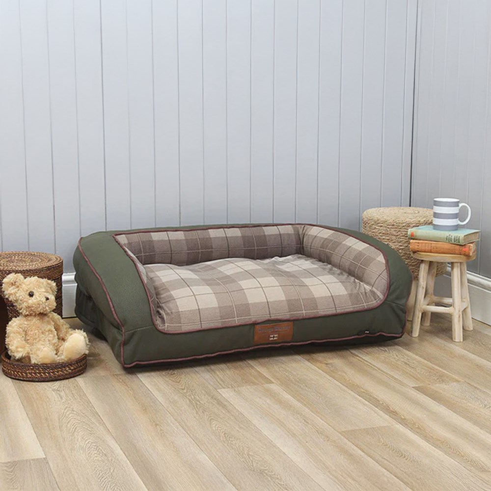 George Barclay Heritage Orthopaedic Dog Sofa Bed Emerald