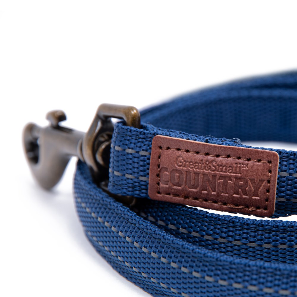 Great & Small Country Dog Lead Indigo Blue