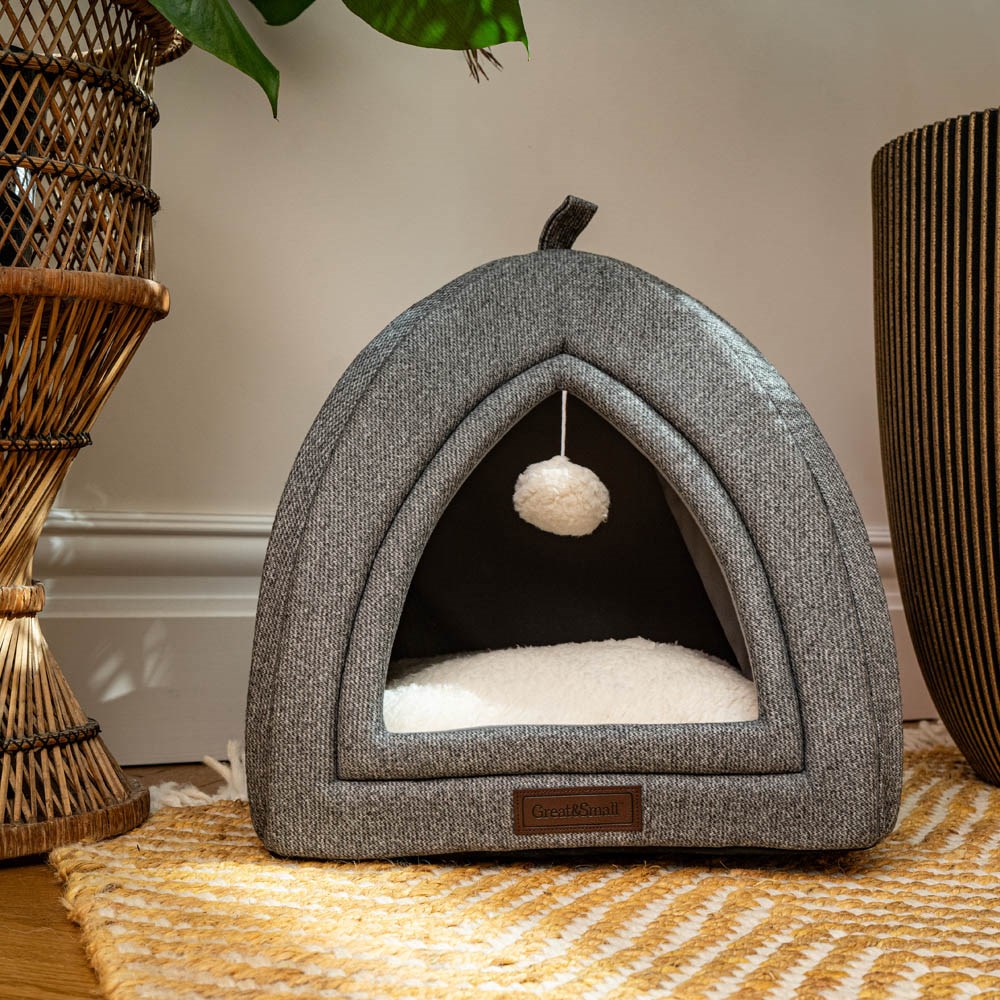 Great & Small Snuggle&Snooze Grey Igloo Cat Bed