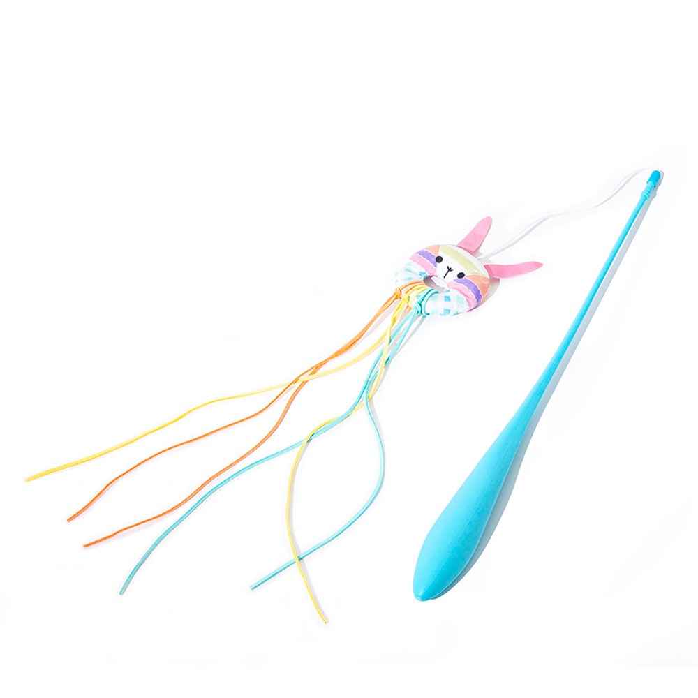 Great & Small Little&Lively Easy Play Weighted Dangler with Bunny Hoop & Tassles Cat Toy