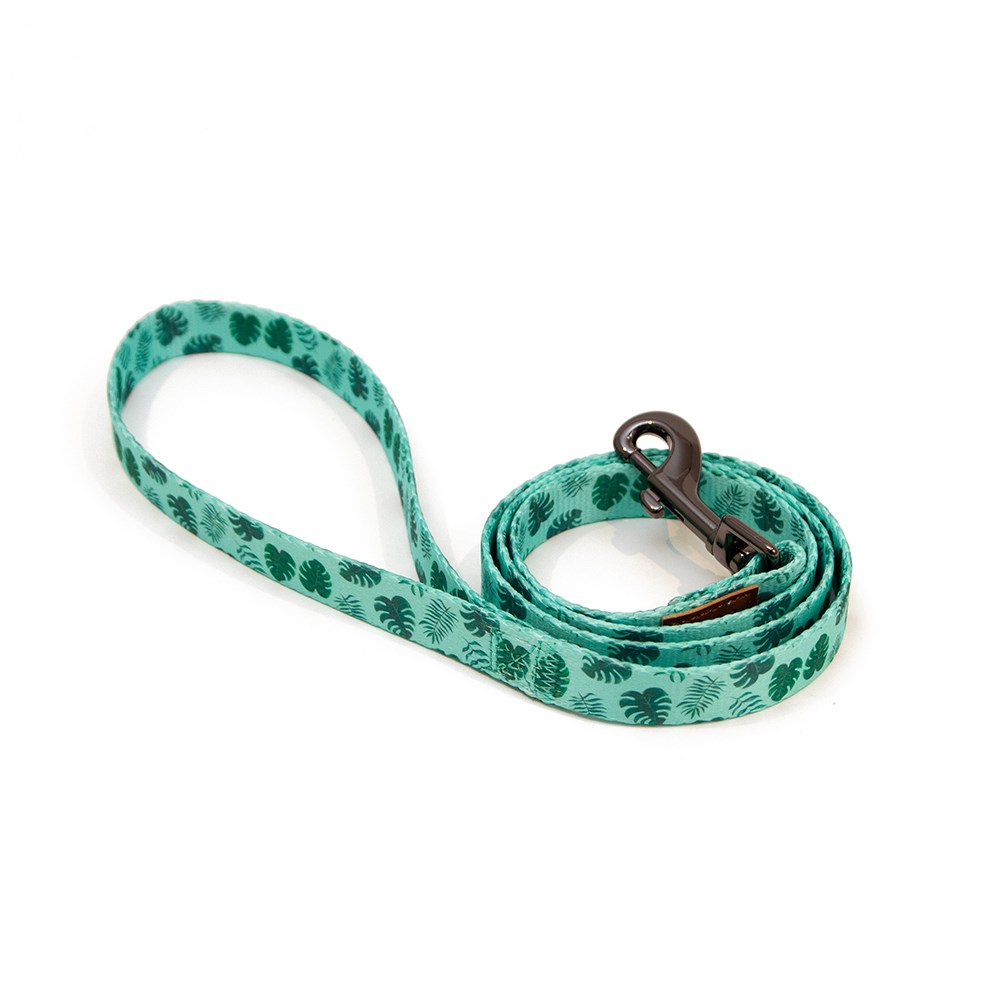 Great & Small Penrose Palm Leaf Green Dog Lead