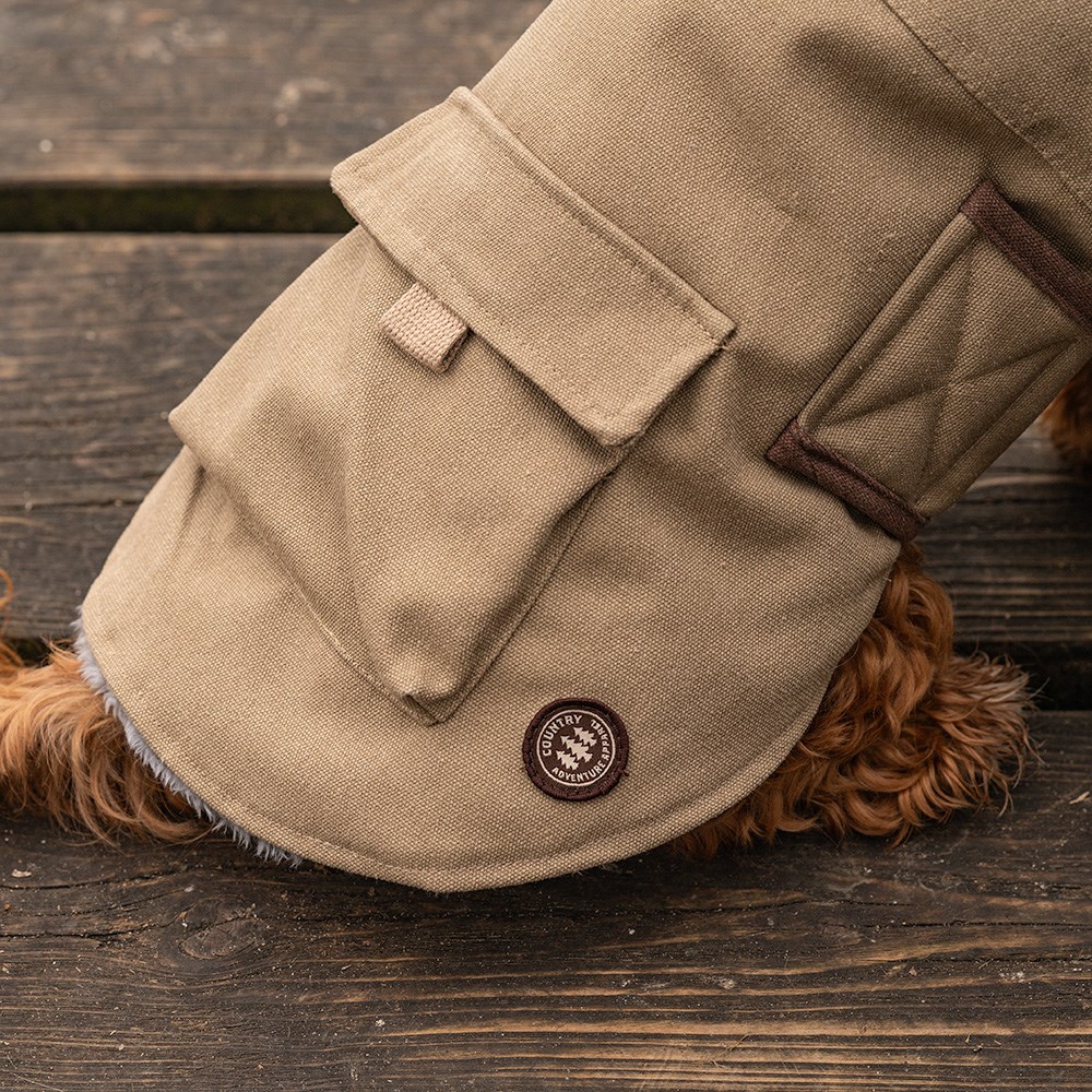 Great & Small Country Brown Canvas Coat