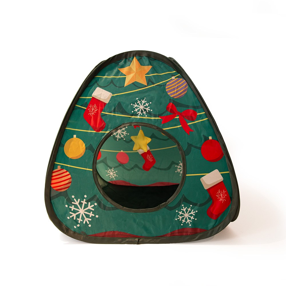 Great & Small Christmas Tree Play Tent Cat Toy