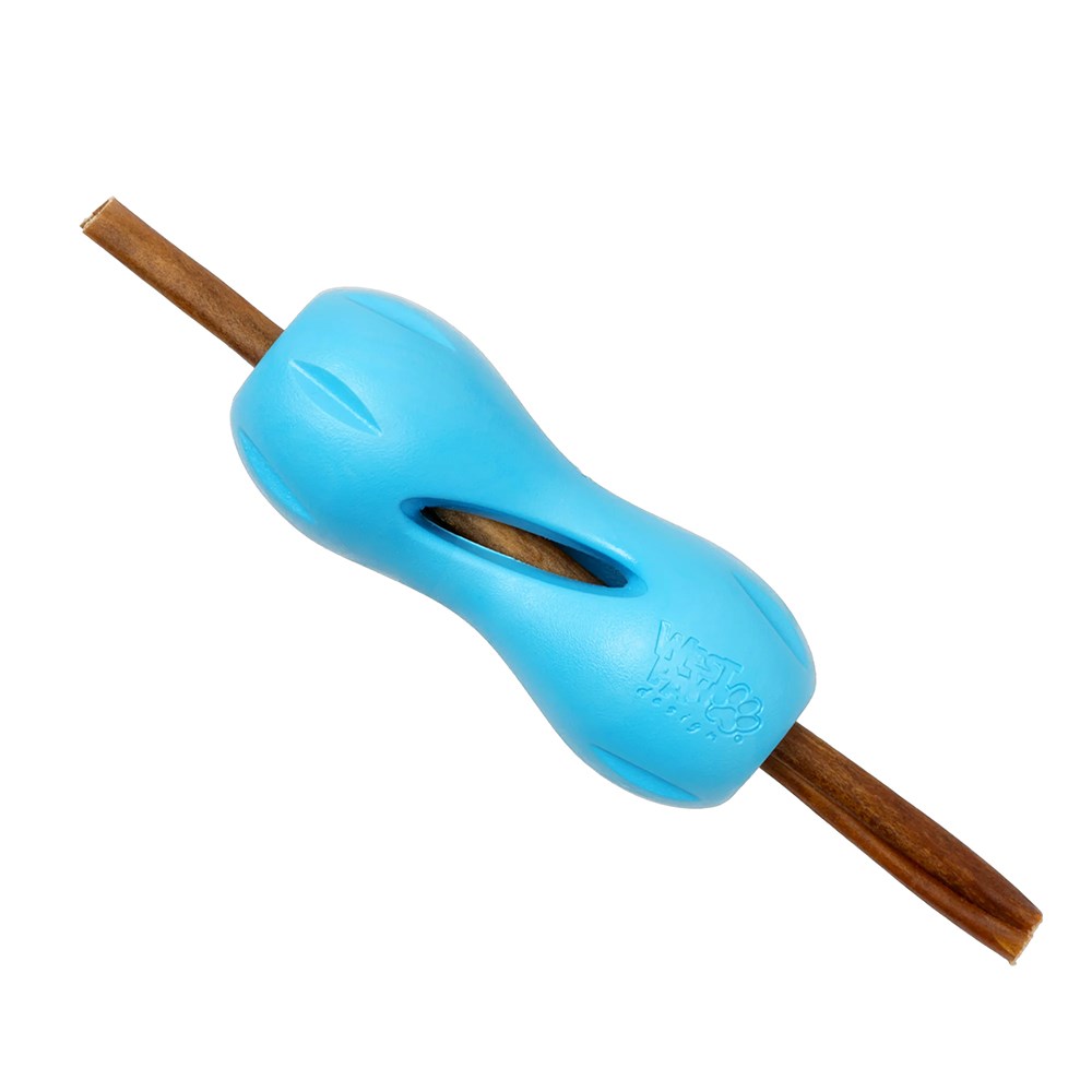 West Paw Qwizl Blue Dog Toy